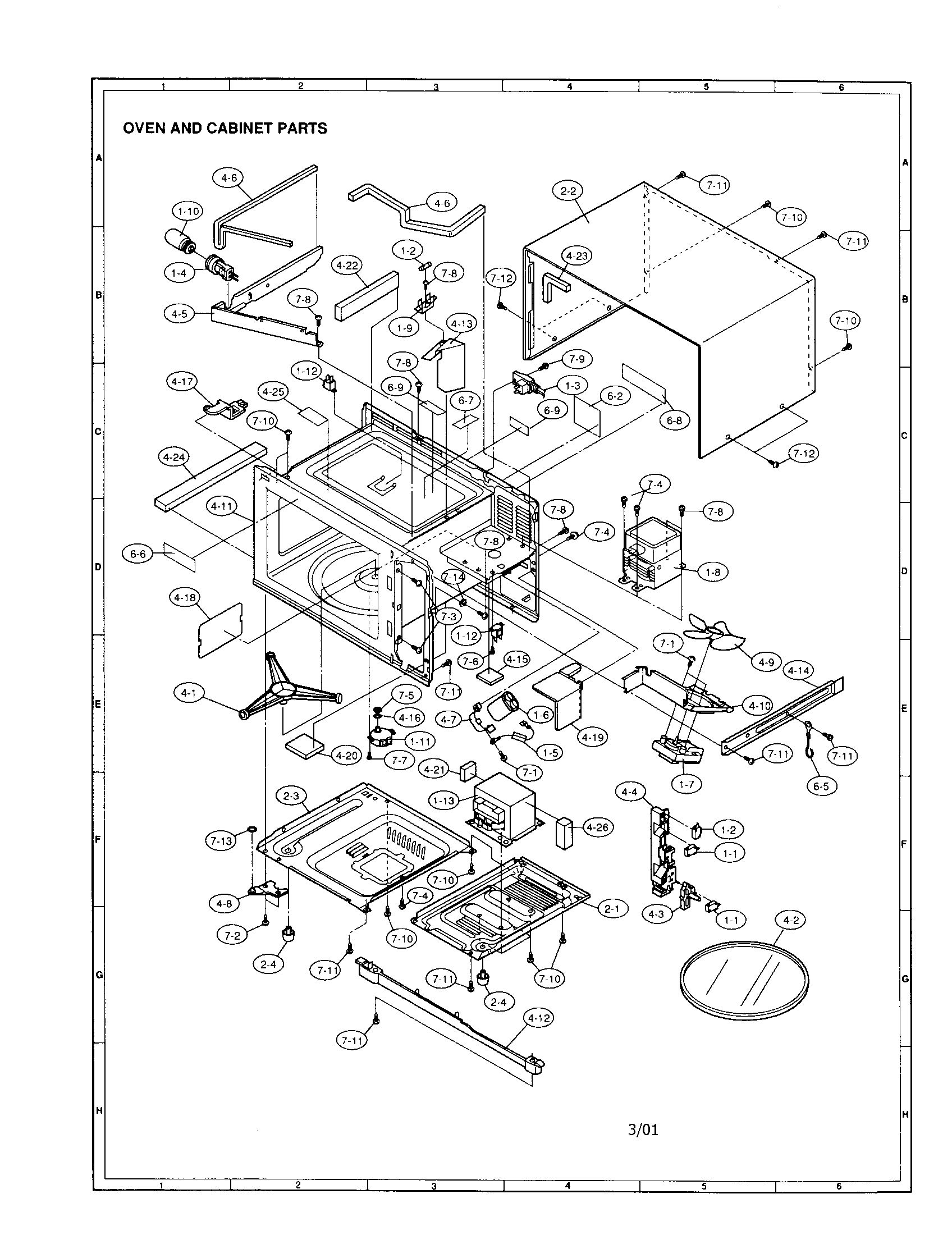 Oven and cabinet