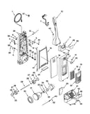 Dust compartment and motor