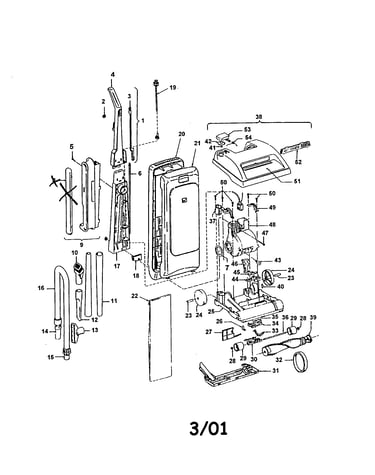 Upright vac