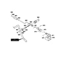 Chute control rod assembly