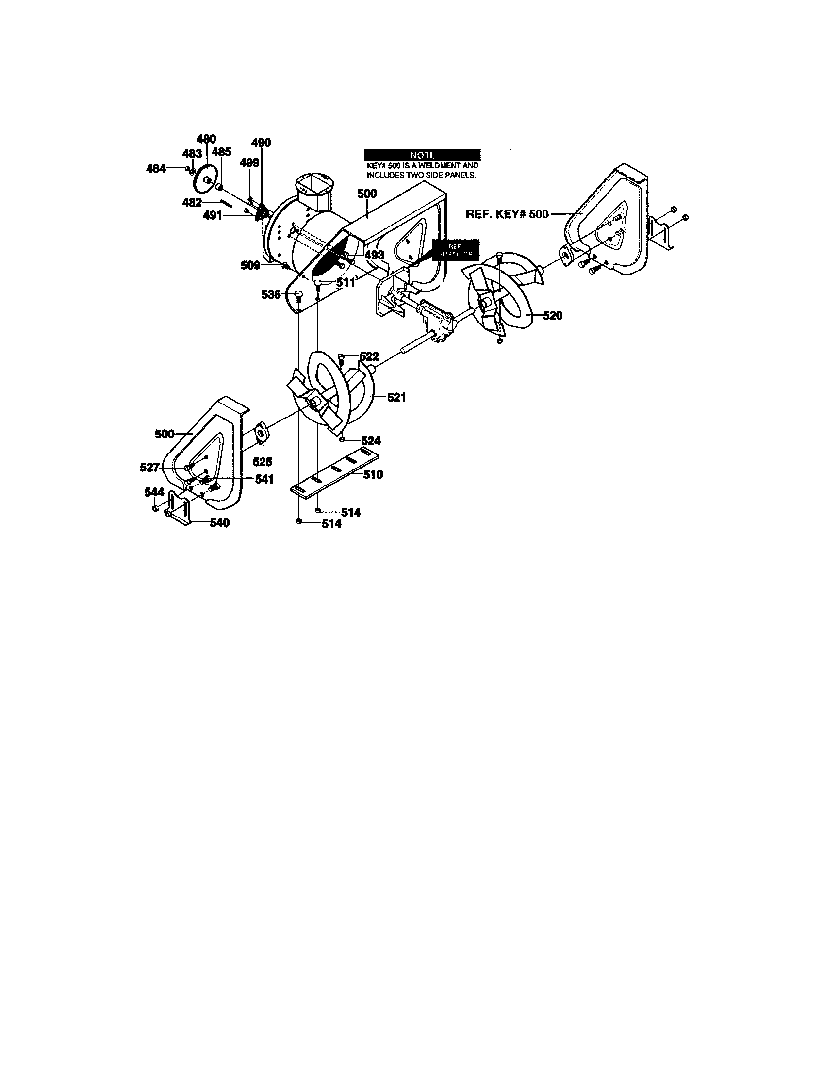 Auger housing assembly