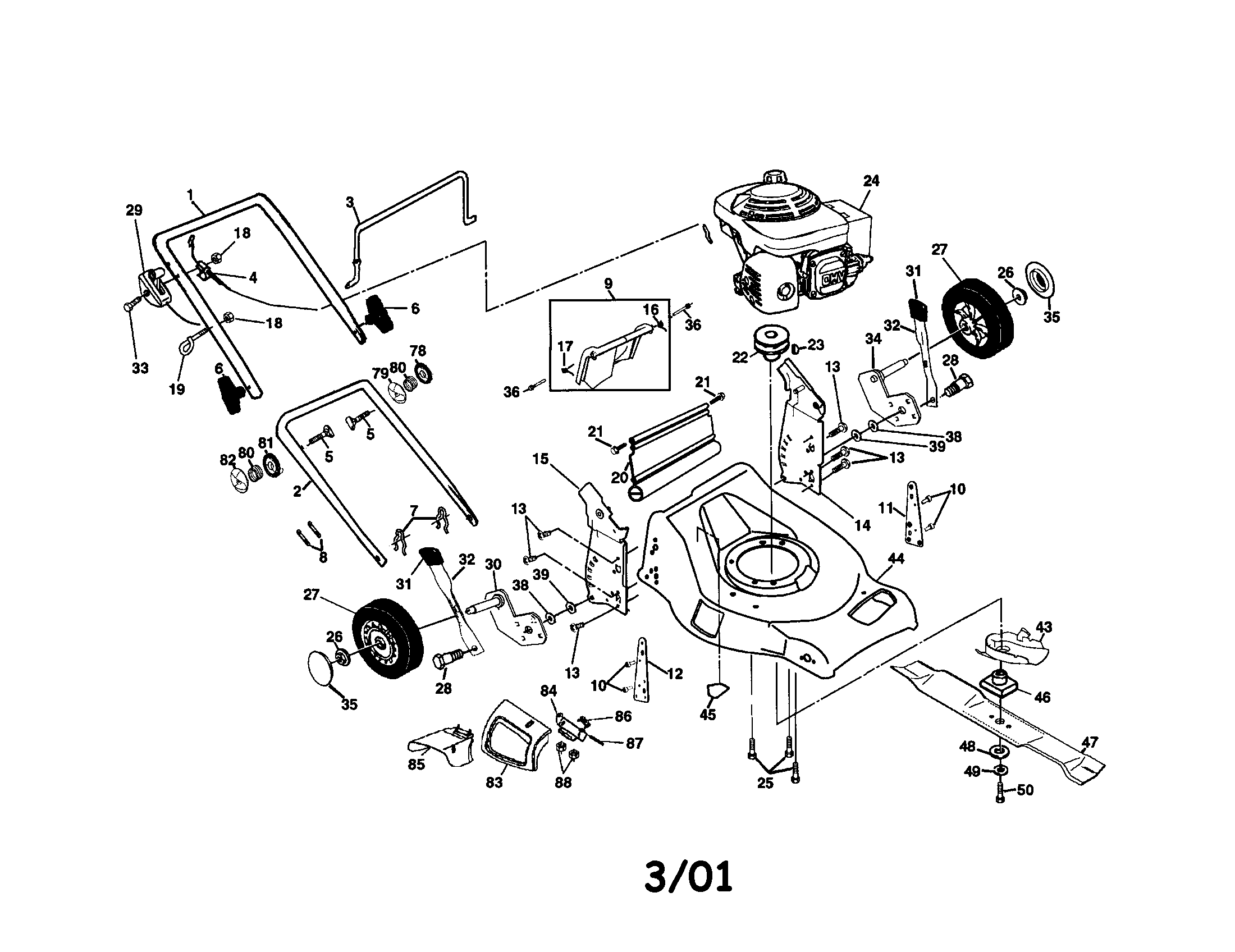 Rotary lawn mower