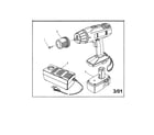 Craftsman 973113051 3/8" 18 volts cordless drill-driver diagram