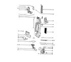 Eureka 5191AT motor cover diagram