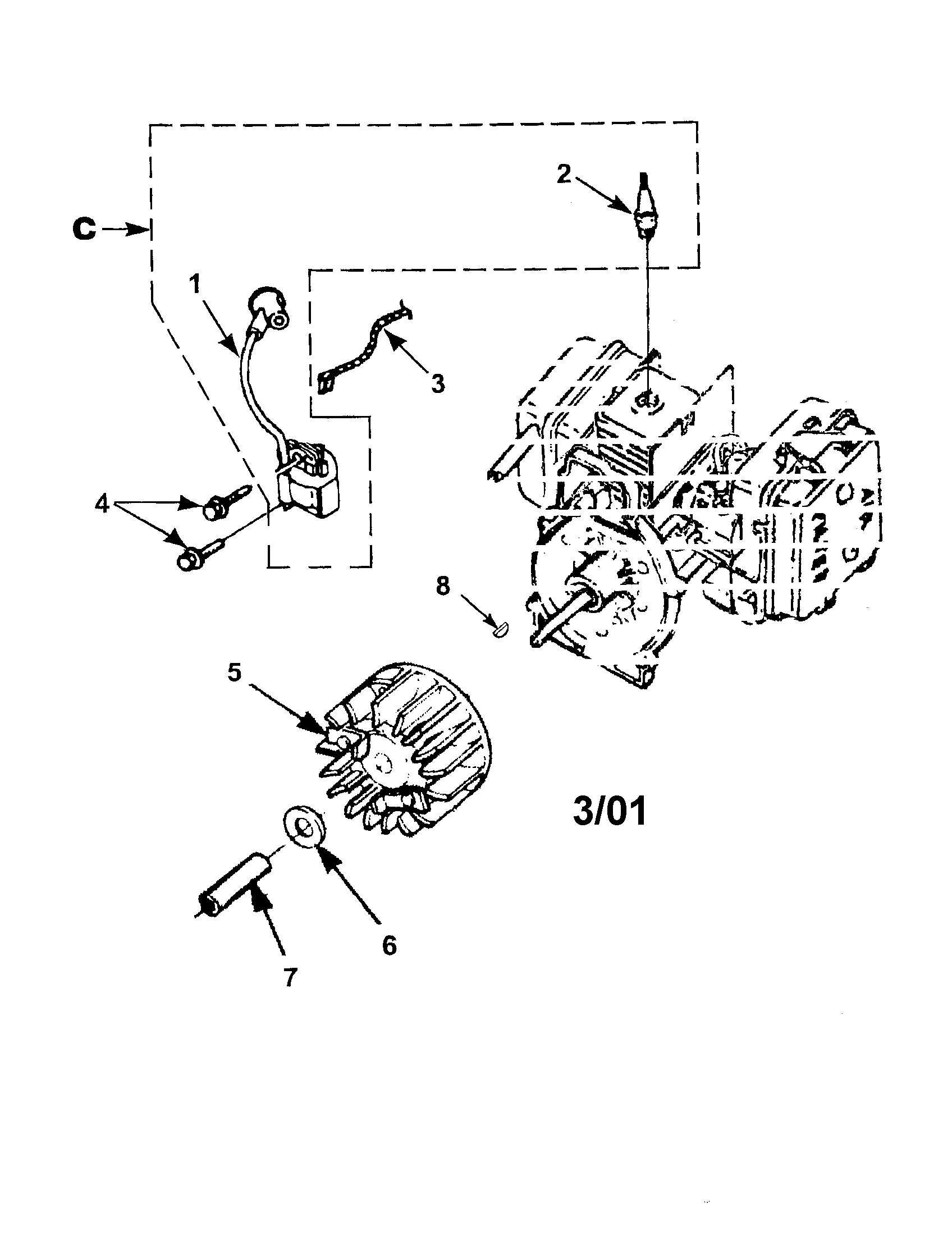 Ignition with rotor