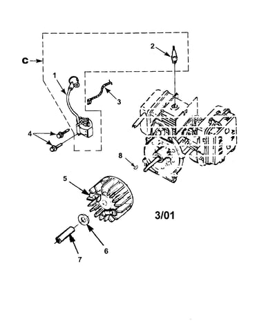 Ignition with rotor