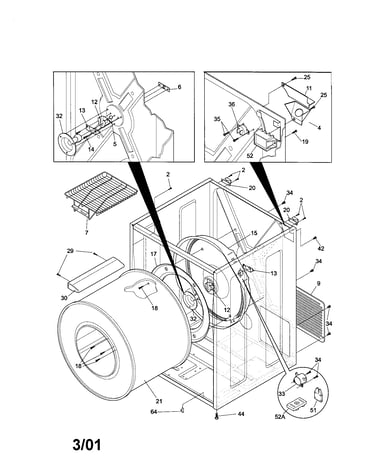 Drum and heater element