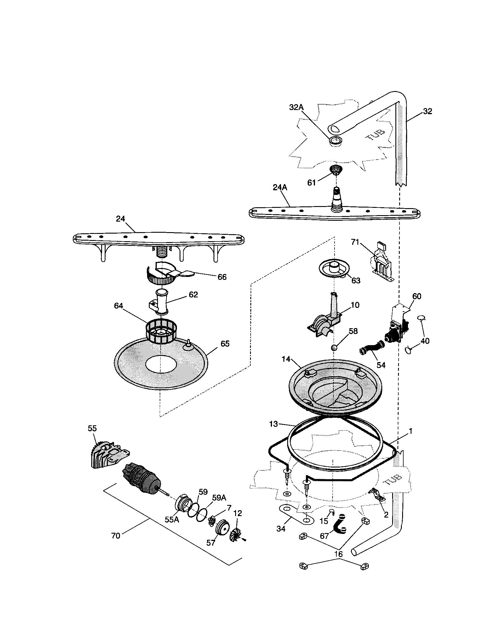 Motor and pump