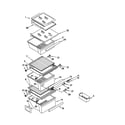 Kenmore 10651552101 refrigerator shelf diagram