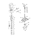 Kenmore 10651552101 motor and ice container diagram