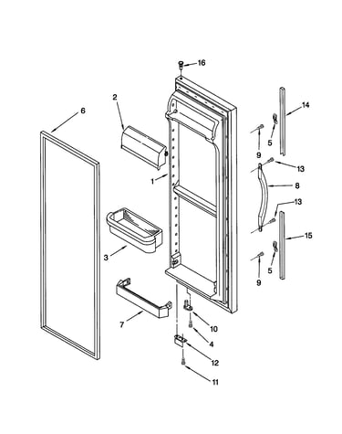 Refrigerator door