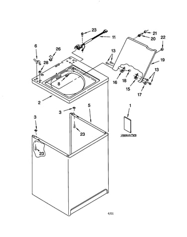 Top and cabinet