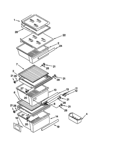 Refrigerator shelf