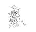 Kenmore 10651062100 refrigerator shelf diagram