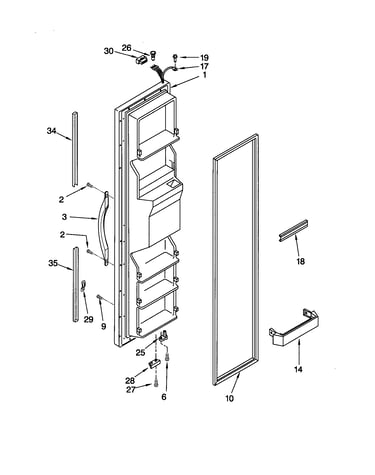 Freezer door