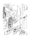 Dust compartment and motor