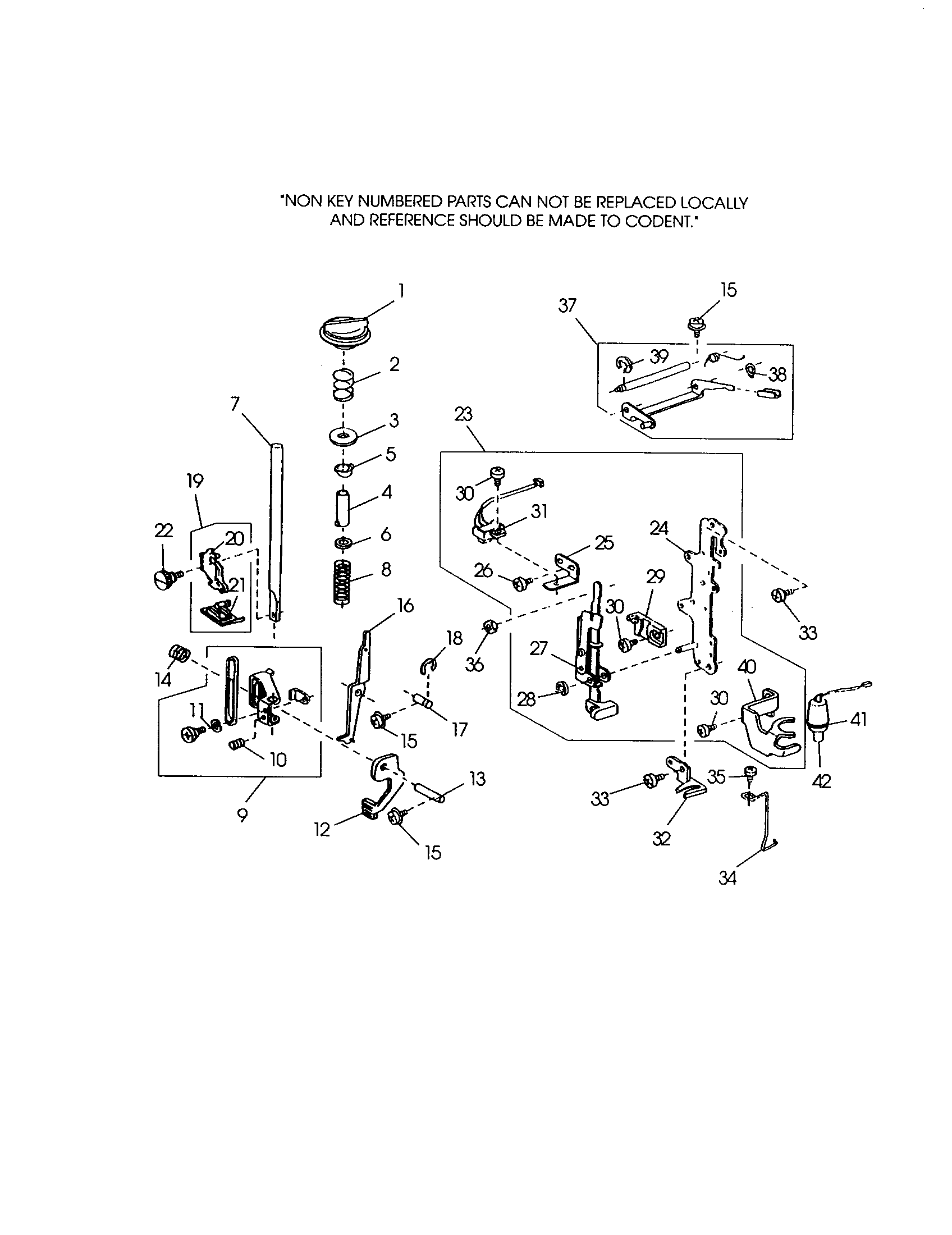 Front bracket unit