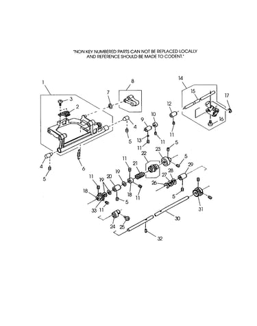 Feed rock shaft unit