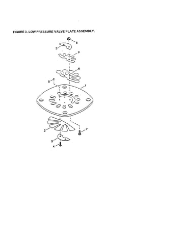 Low pressure valve plate