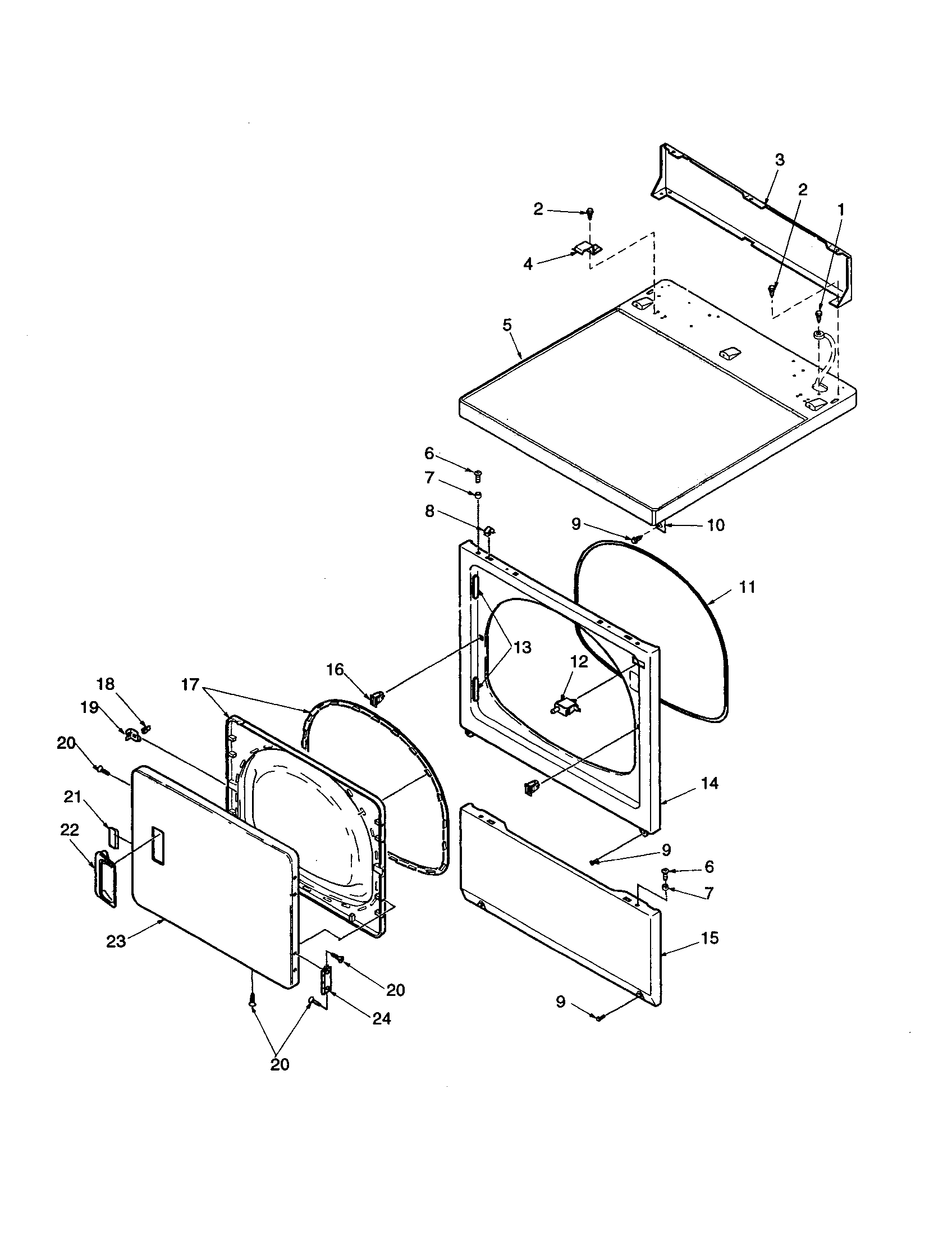 DOOR AND FRONT ACCESS/TOP PANELS