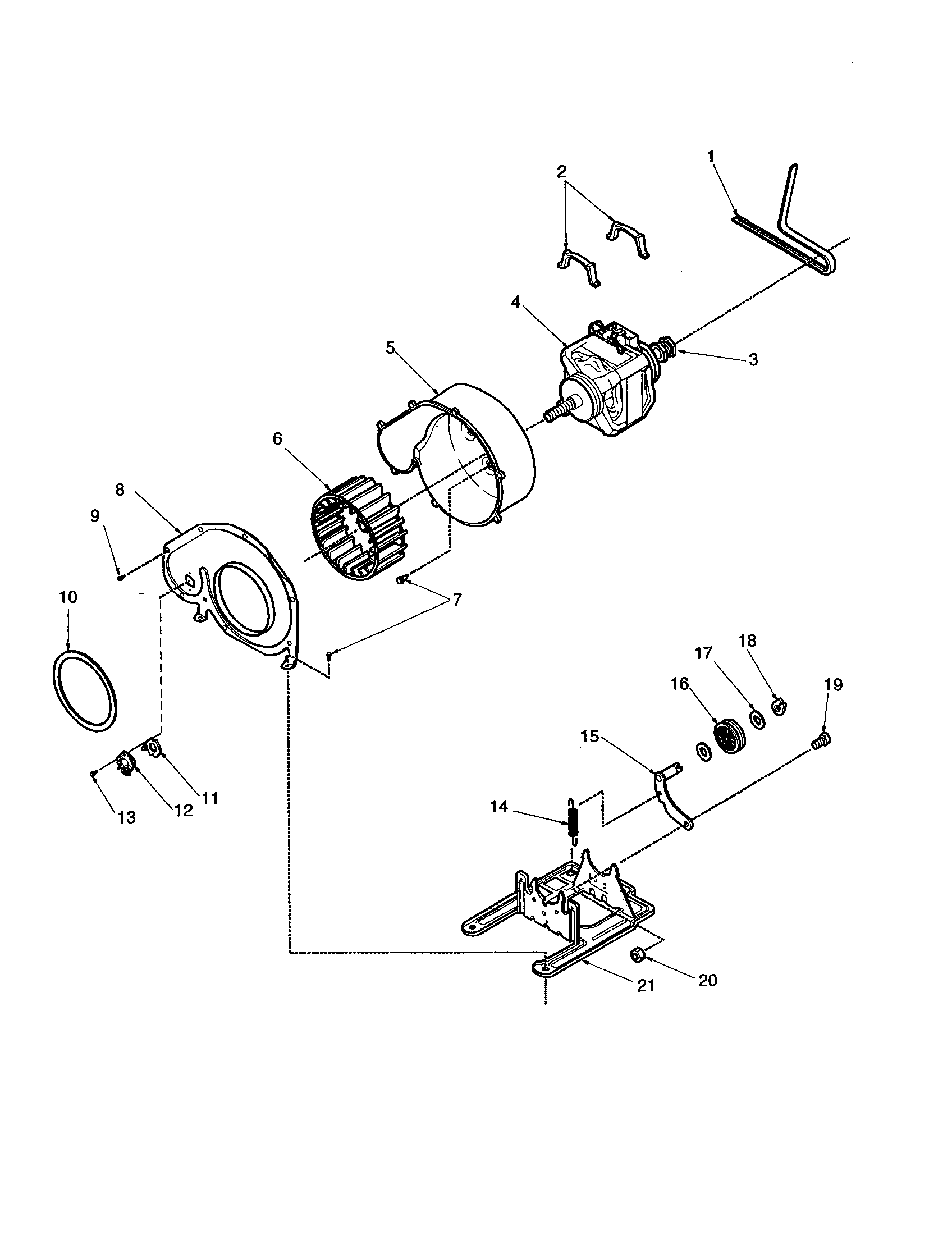 MOTOR AND FAN ASSEMBLIES