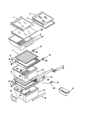 Refrigerator shelf