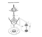 Amana DLW330RAW-PDLW330RAW bearing, brake and transmission diagram