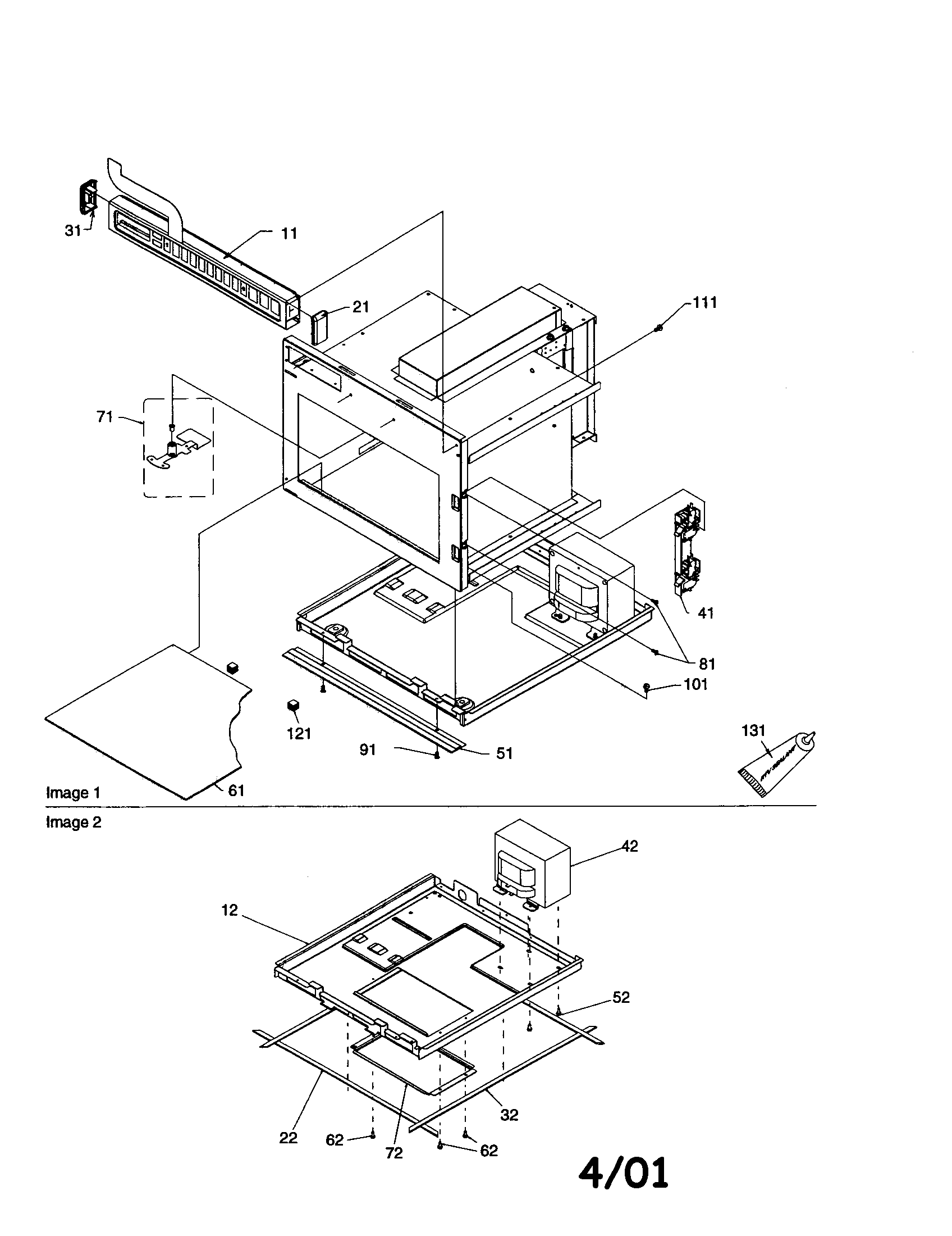 Control/antenna and basepan