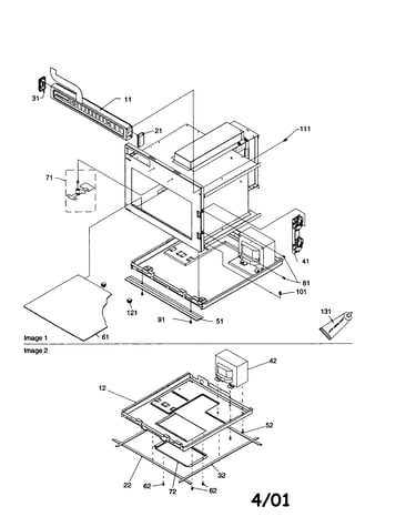 Control/antenna and basepan