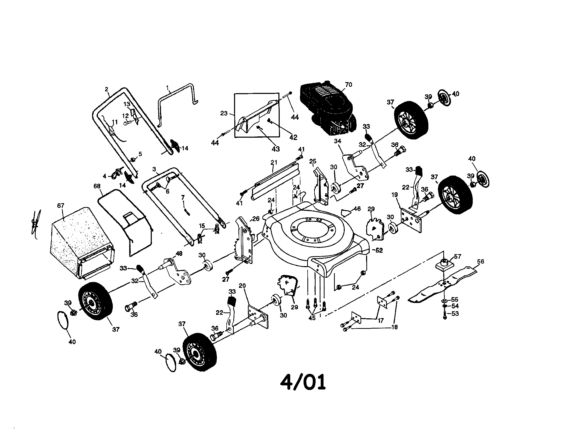 Rotary lawn mower