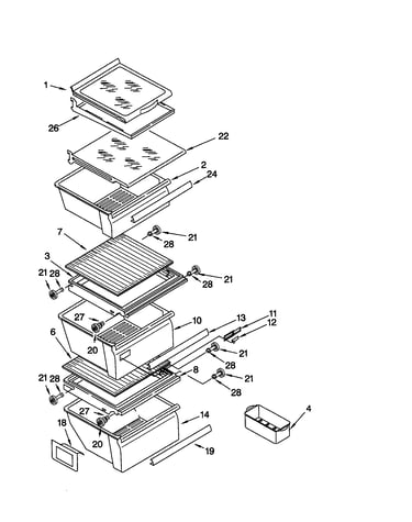 Refrigerator shelf