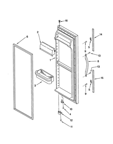 Refrigerator door
