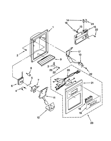 Dispenser front