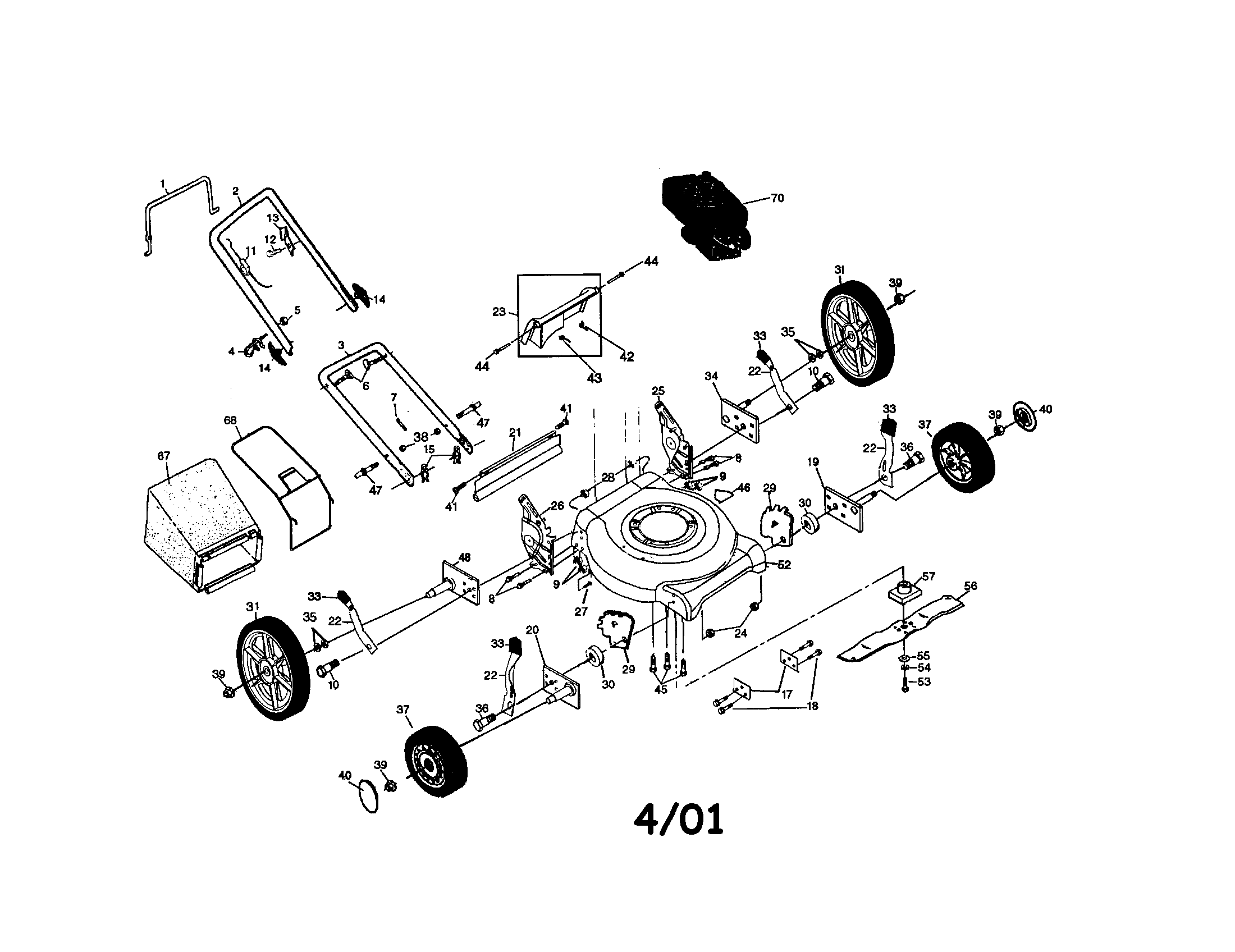 Rotary lawn mower