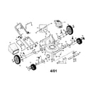 Craftsman 917389521 rotary lawn mower diagram