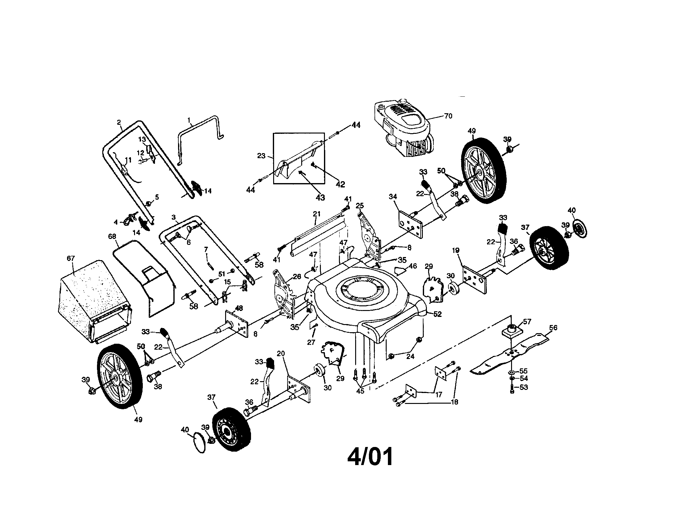 Rotary lawn mower