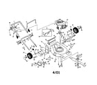 Craftsman 917378211 rotary lawn mower diagram
