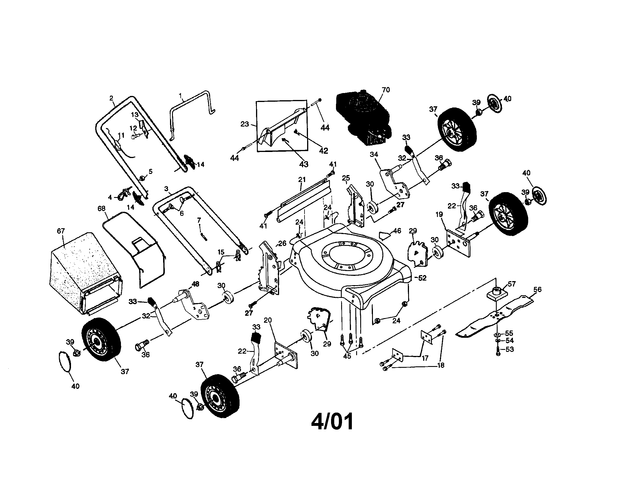 Rotary lawn mower