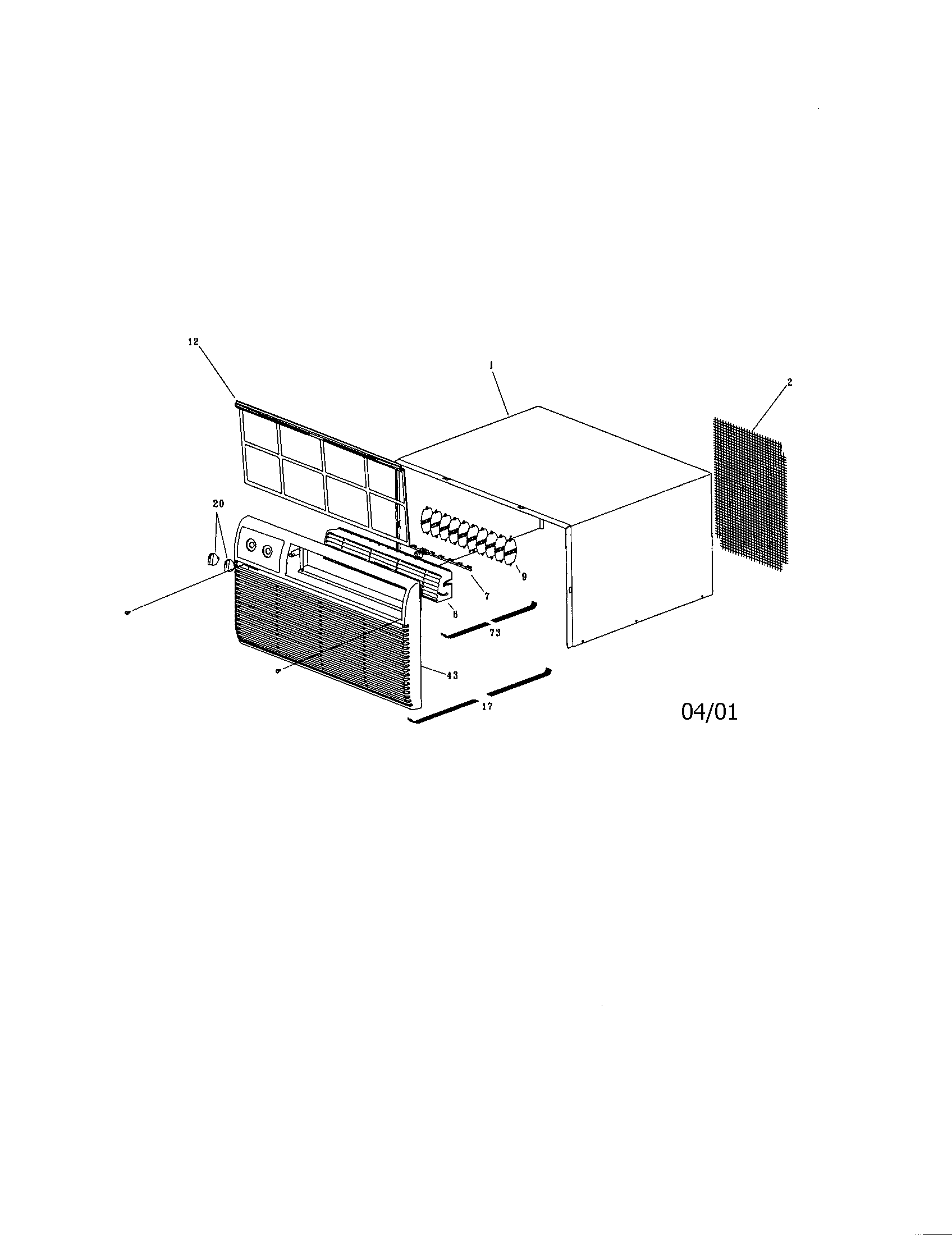 Cabinet front and wrapper
