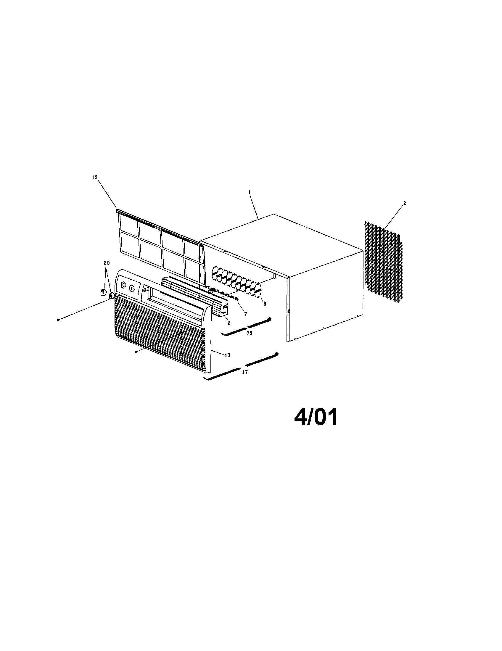 Cabinet front and wrapper