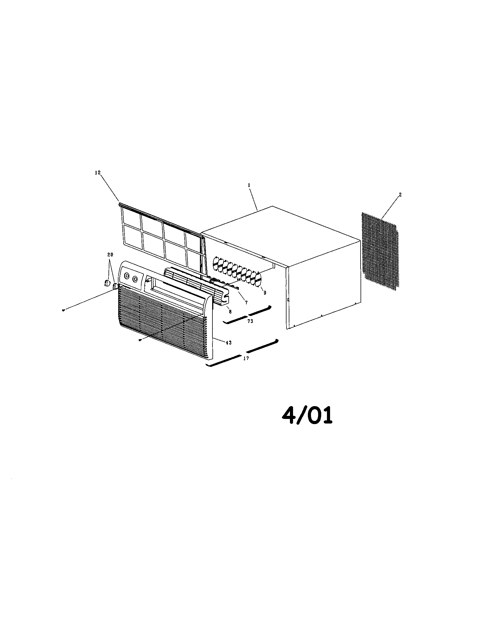 Cabinet front and wrapper
