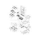 Kenmore 59661292101 shelving assembly diagram