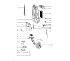 Eureka 4684AT motor cover diagram