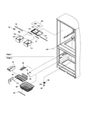 Crisper/freezer feature