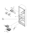 Crisper/freezer feature