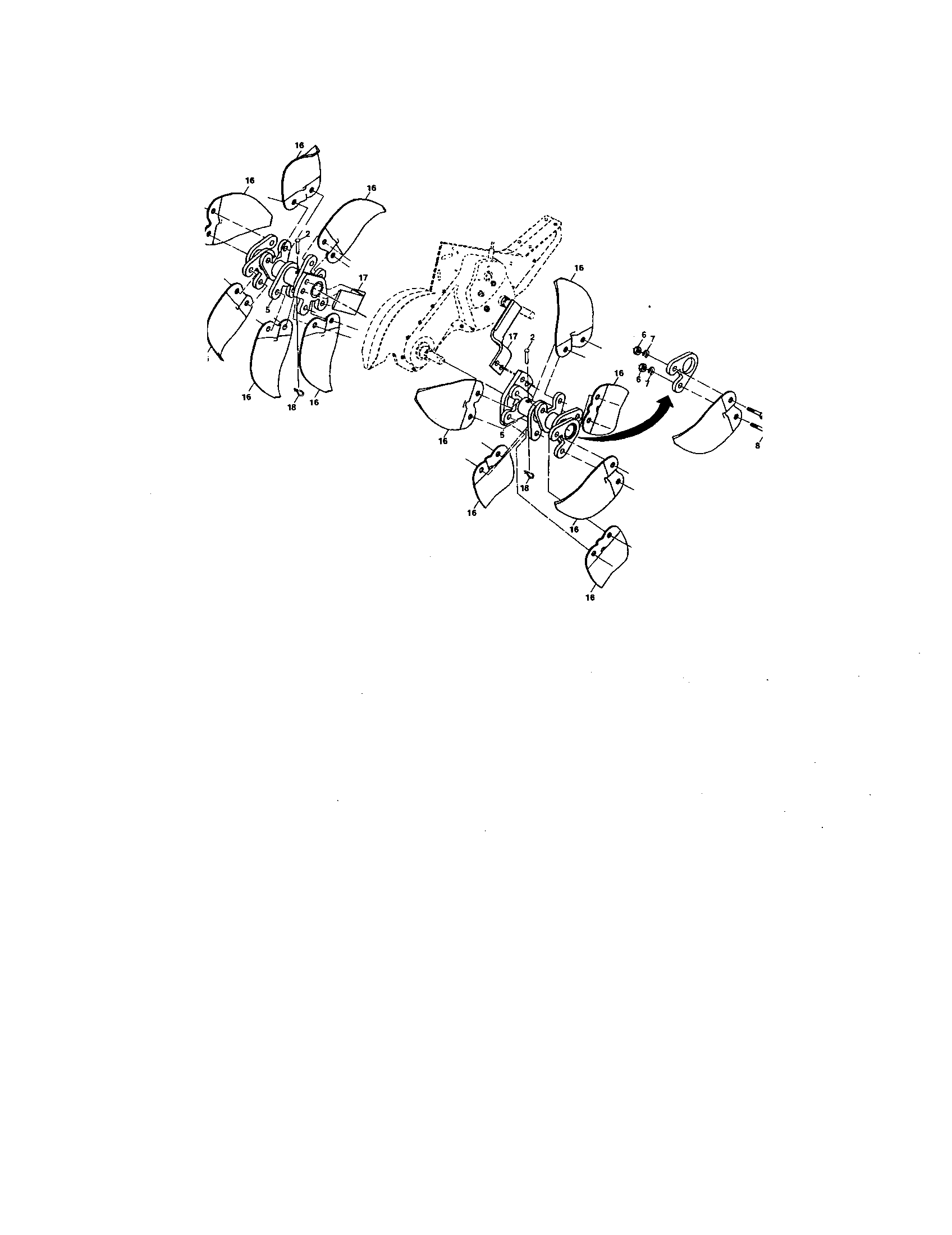 Tine assembly