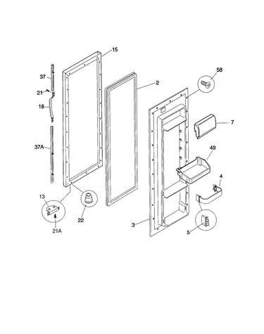 Refrigerator door