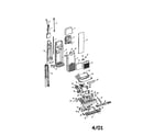 Hoover U5251-900 upright vacuum diagram