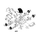 Craftsman 917387412 rotary lawn mower diagram