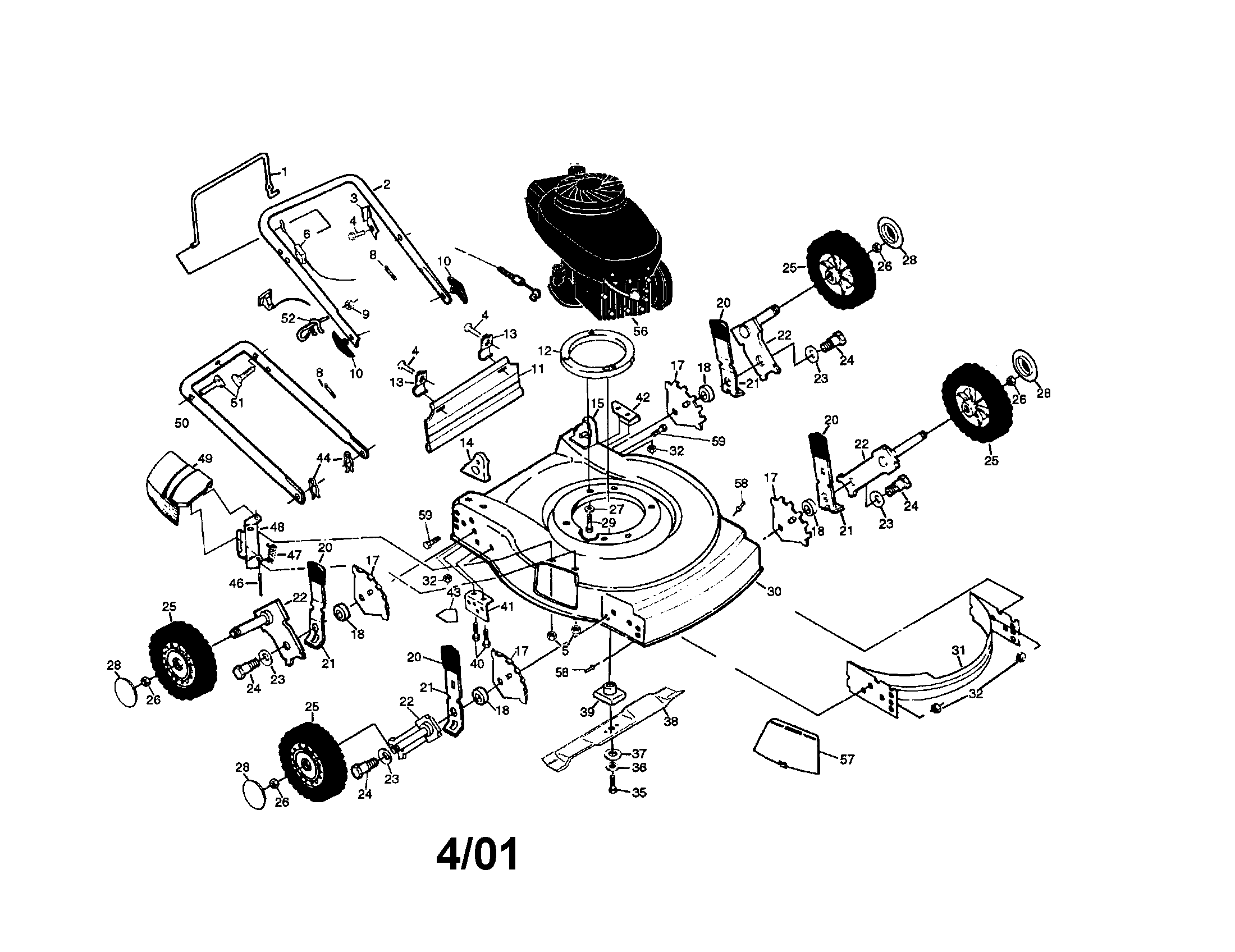 Rotary lawn mower